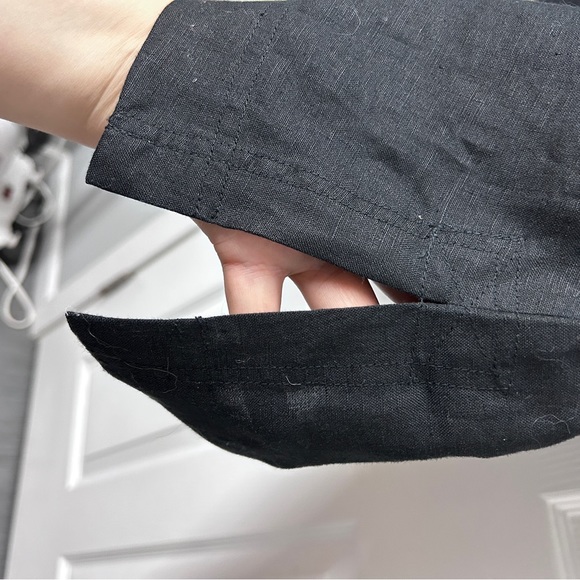 Lauren Ralph Lauren Blouse 100% Linen 3/4 Sleeve - Picture 4 of 7